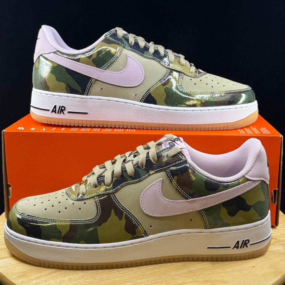 Nike Air Force 1 Low Retro Camo Desert Khaki Pink Foam HQ1967 200 Size 12 New